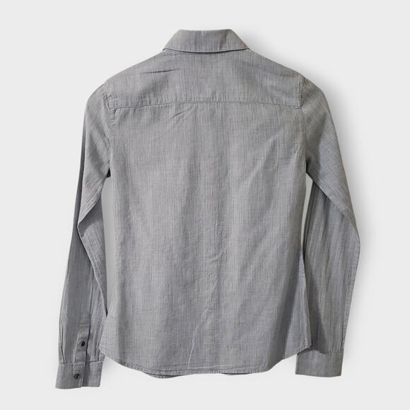 Standard James Perse Womens Blue Button Up Shirt Sz 0 Career Capsule Office - Picture 4 of 11